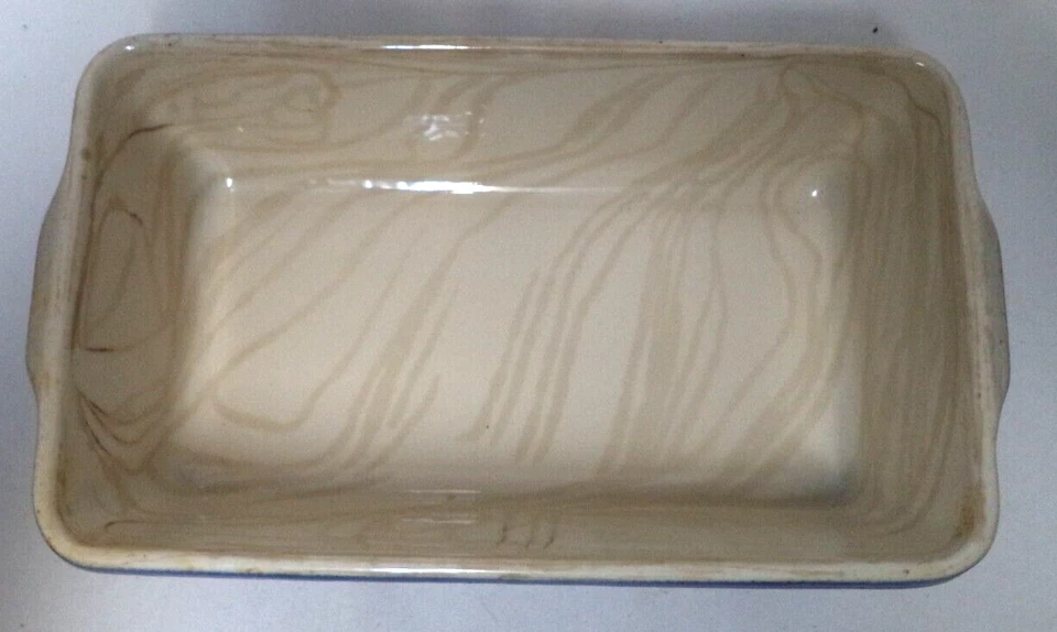 Sartén para hornear pan de carne frotada Emile Henry 6360 cerámica cobalto oscuro Francia Foto 4 de 4