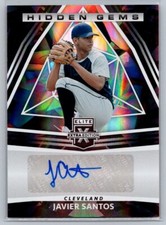 2022 Panini Elite Extra #HG-JS Javier Santos Hidden Gems Signatures Black