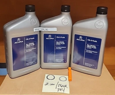 3 QTS Acura OEM AWD Fluid w/ Washers DPSF 08200-9007A MDX RDX TL HONDA DUAL PUMP - Image 1 of 3