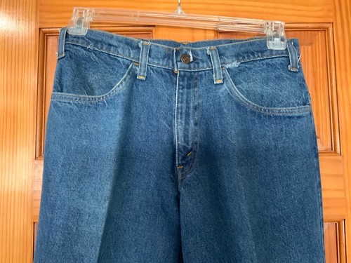 Vtg 1970s Levi's 684 Jeans Adult 32x31 Blue Bell Bottom Orange Tab Hippie USA - Picture 2 of 5