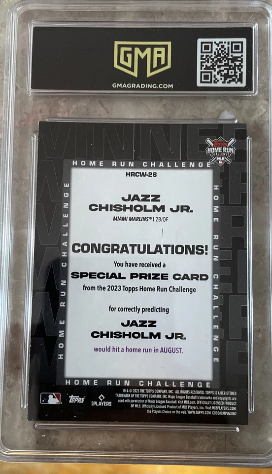 2023 Topps Series 2 - Home Run Challenge Winners August #HRCW-26 Jazz Chisholm   - Image 2 of 2