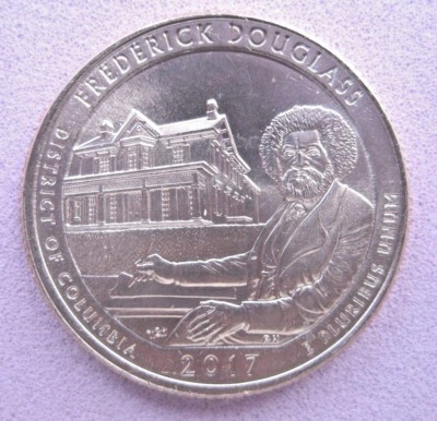 FREDERICK DOUGLASS. 2017-P. B/UNC.  ''AMERIKA DIE SCHÖNE VIERTELMÜNZE