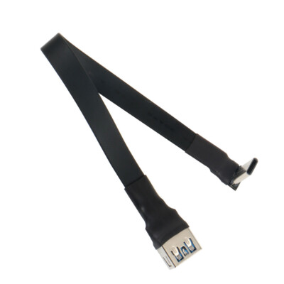 ADT-Link USB 3.0 Type-A Male to USB3.1 Type-C Male Up/Down Angle USB Data Cable