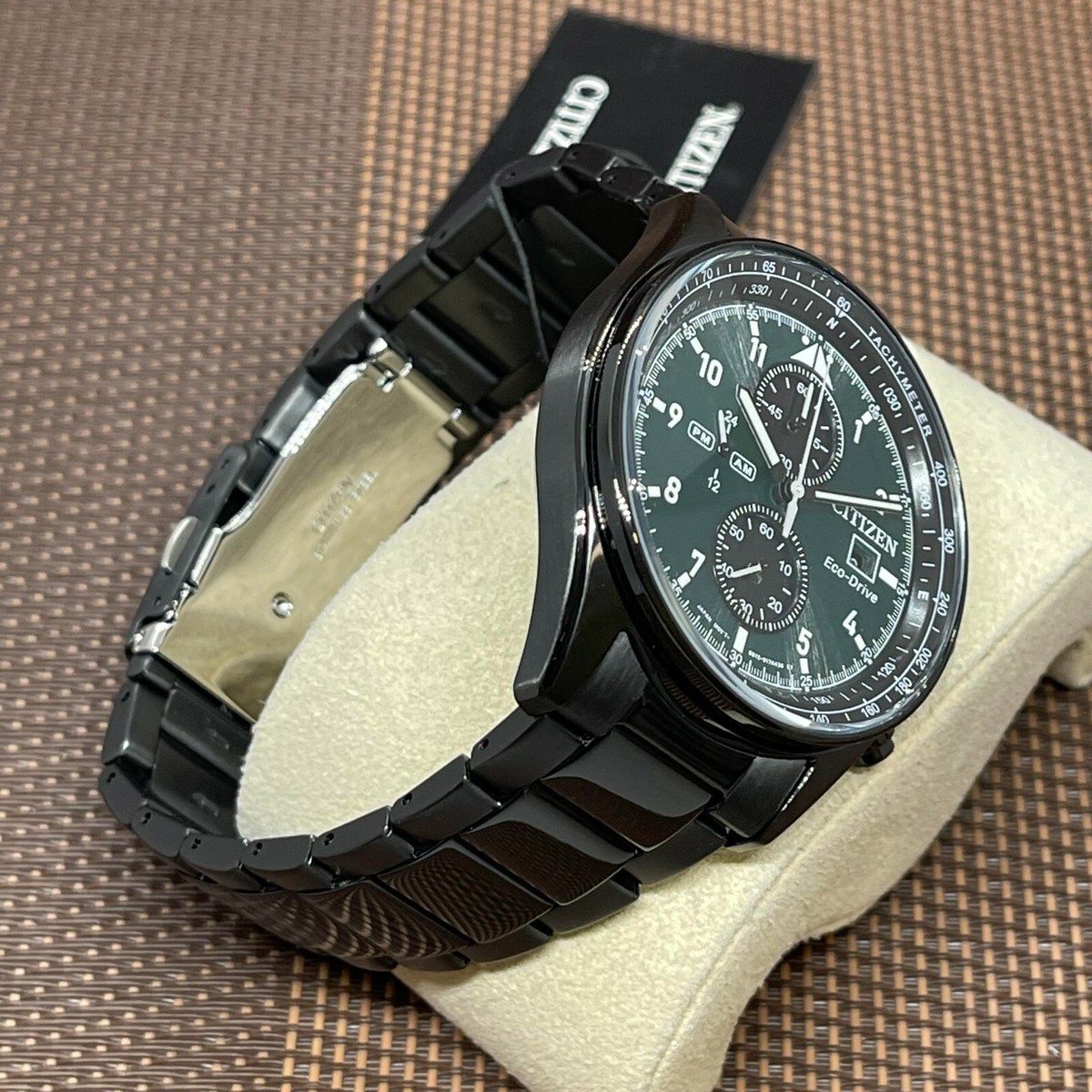 Citizen CA0775-87X Eco-Drive Chronograph Black IP Stainless Steel
