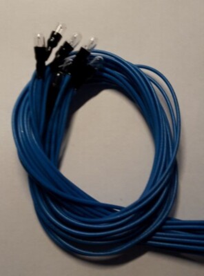 Modellbau, 1 Stück Glühlampe mit Kabel, 14V, 40mA, Ø ca. 4mm, klar, unbenutzt