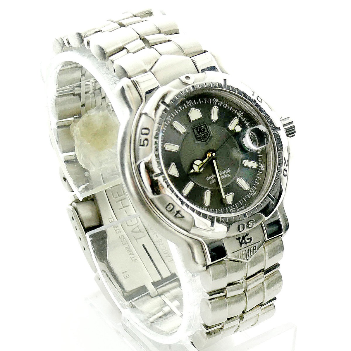 TAG HEUER 6000 WH1212-K1 PROF QUARTZ GRAY DIAL STAINLESS STEEL