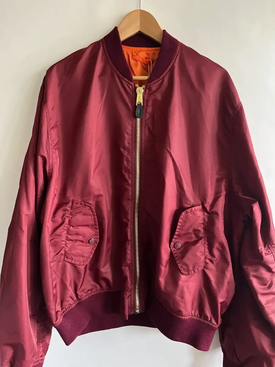 fostex garments bomber jacket flight ma-1 maroon raf simons fostex garments bomber jacket flight ma-1 maroon raf simons
