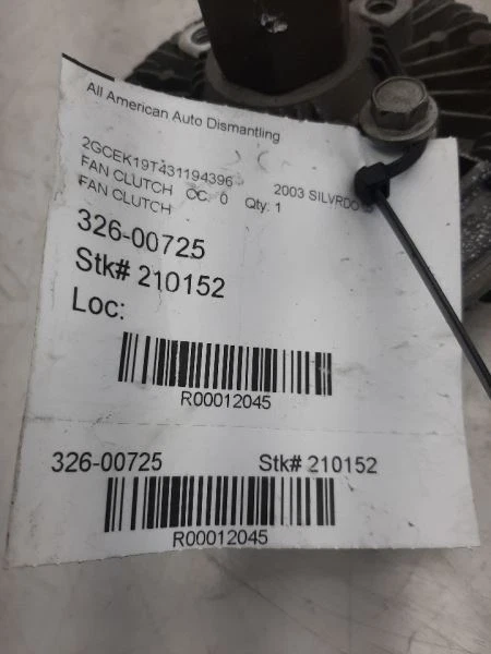 Fan Clutch Classic Style Creased Door Skin 99-07 GMC SIERRA 2500 PICKUP 22149877 - Image 4 of 4