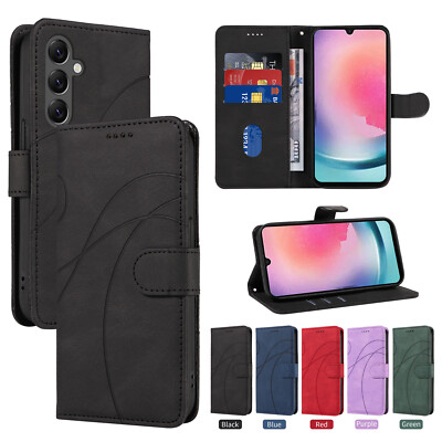 Leather Case For Samsung Galaxy A51 A50 A40 Wallet ID Card