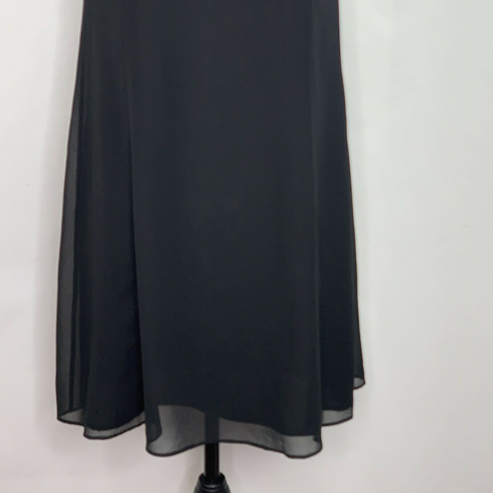 BCBGeneration Black Embroidered Sheer Shift Dress… - image 7