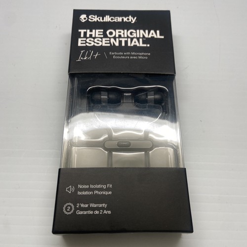 Skullcandy Ink'd Plus In-Ear Earbuds With Microphone - Black Wired Headphones