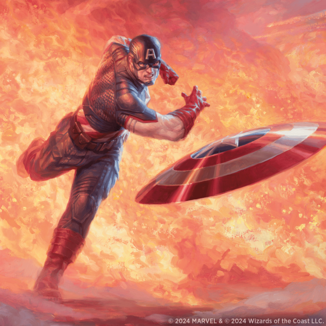 Captain America, MTG Marvel Secret Lair [Non-Foil] First