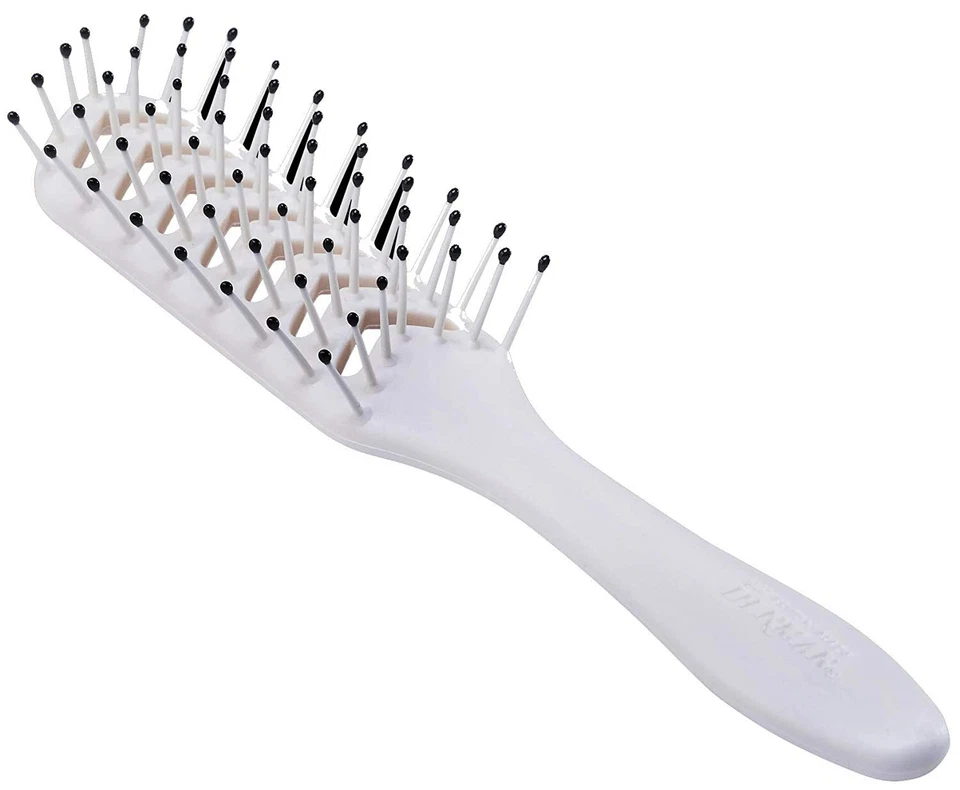2pz Spazzola a bocchette per capelli Denman Pensilvania D200 bianca - Imagen 4 de 4