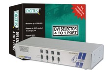 4 WAY DVI SELECTOR SWITCH - DDC2, 25-165Mhz