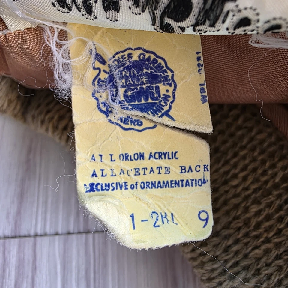 Chaqueta Suéter Cárdigan Tejido Bobbie Brooks Años 50 De Colección Hecha en EE. UU. (XS o Niñas) Foto 4 de 4