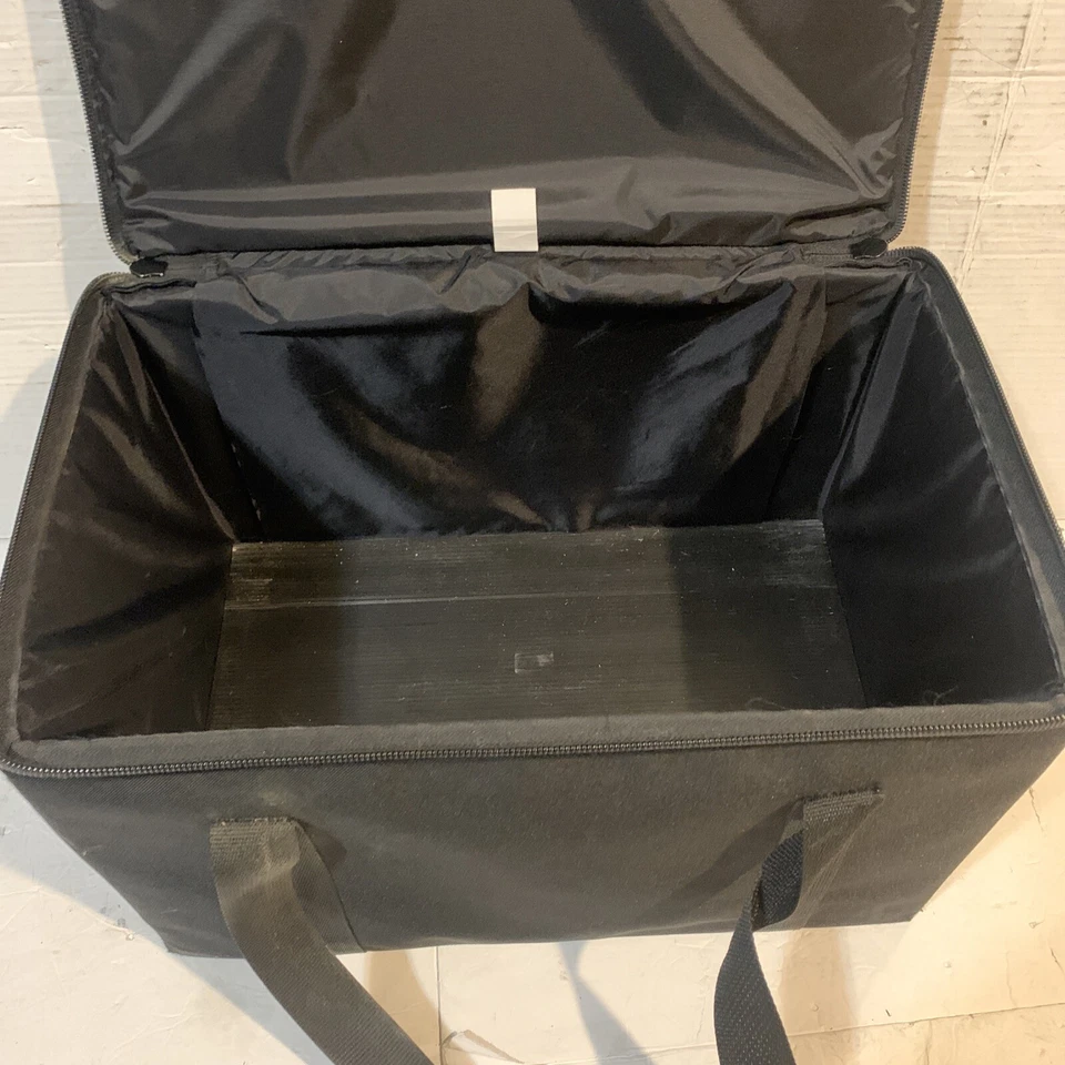 Soft-sided Storage Chest with Handles 19x11 Black Zipper Closure carrying bag - Image 3 of 4