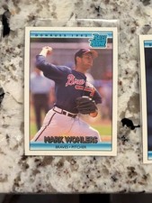 1992 DONRUSS MLB RATED ROOKIE CARD ATLANTA BRAVES MARK WOHLERS #1. rookie card picture