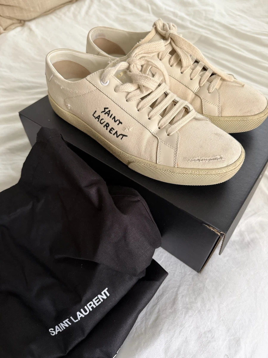 Saint Laurent White Leather Athletic Shoes for Women for sale | eBay