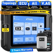 USED XTOOL X100 MAX IMMO Key Programmer Auto Diagnostic Scan Tool Topo Mapping