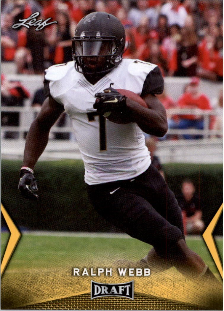 2018 Leaf Draft Gold #46 Ralph Webb - FB