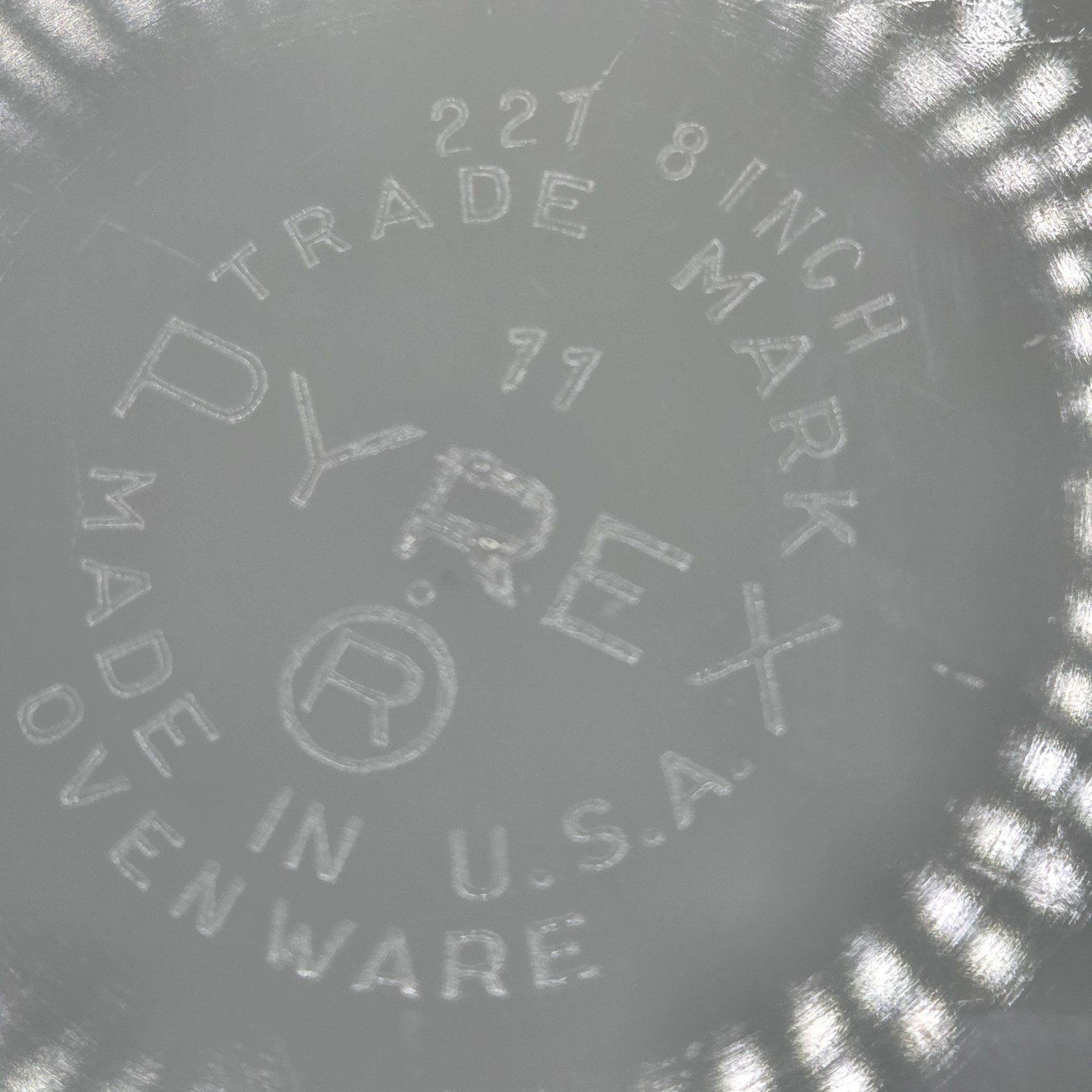 Vtg Pyrex Flamingo Pink Ovenware 221  Baking Dish Cake Pie Dish 8"  