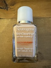Neutrogena SkinClearing Oil Free Makeup Buff 30 Blemish Treatment 1 fl oz 10/26