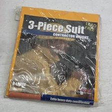 Brand New Rain Suit 3 Piece Mid West Contractor Weight Yellow Color Size XL