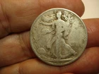 USA  SILVER WALKING LIBERTY  50  CENTS   1936 S