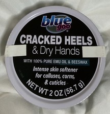 Blue Goo Cracked Heels Dry Hands NEW 2oz Skin Softener Cuticles Calluses Large