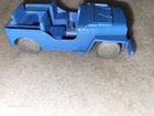 Vintage Marx Happi Time Farm Blue Plastic Jeep Truck 3 3/4"