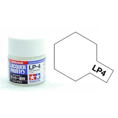 Tamiya Lacquer Paint LP-4 Flat White 10 ML TAM82104 Lacquer Primers & Paints