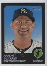 2022 Topps Heritage High Number Black Bordered /50 Aaron Hicks #715 gh4