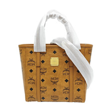 MCM Toni Classic Monogram Print Tote Crossbody Shopping Bag - Excellent #HED1WJ