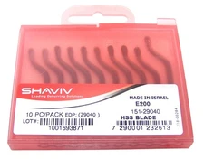 (10) E200 Shaviv Blades for E Series Holders Shaviv HSS 29040 - SHIPS SAME DAY