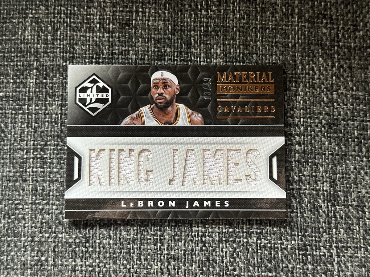 Panini LeBron James Piece of Authentic Basketball Trading Cards