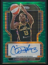 Chiney Ogwumike 2022 Panini Prizm WNBA Signatures Green Pulsar #SG-COG Auto /25