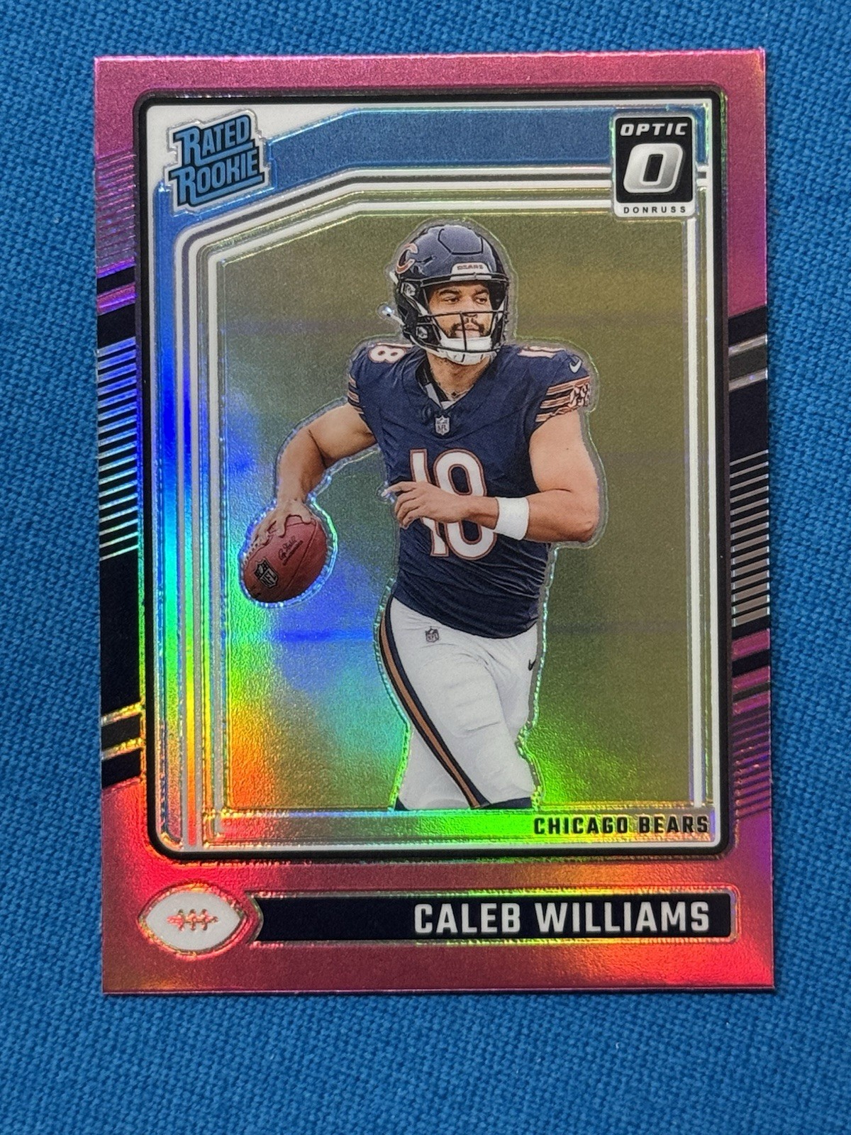 2024 Panini Donruss Optic Rated Rookie Caleb Williams #201 Pink Prizm (RC)