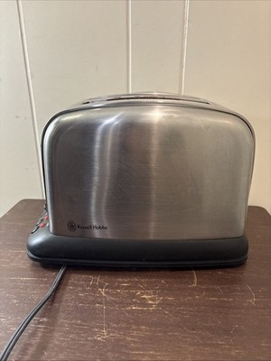 Russell Hobbs RH2T 2-Slice Brushed Chrome Toaster Bread & Bagel