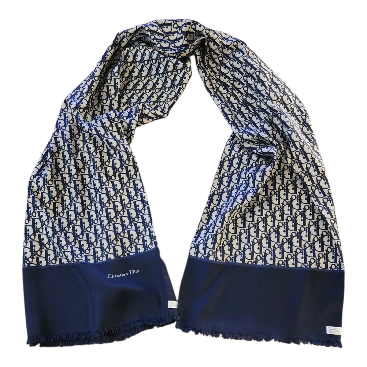 Dior Silk Scarves & Wraps Blue for Women for sale | eBay