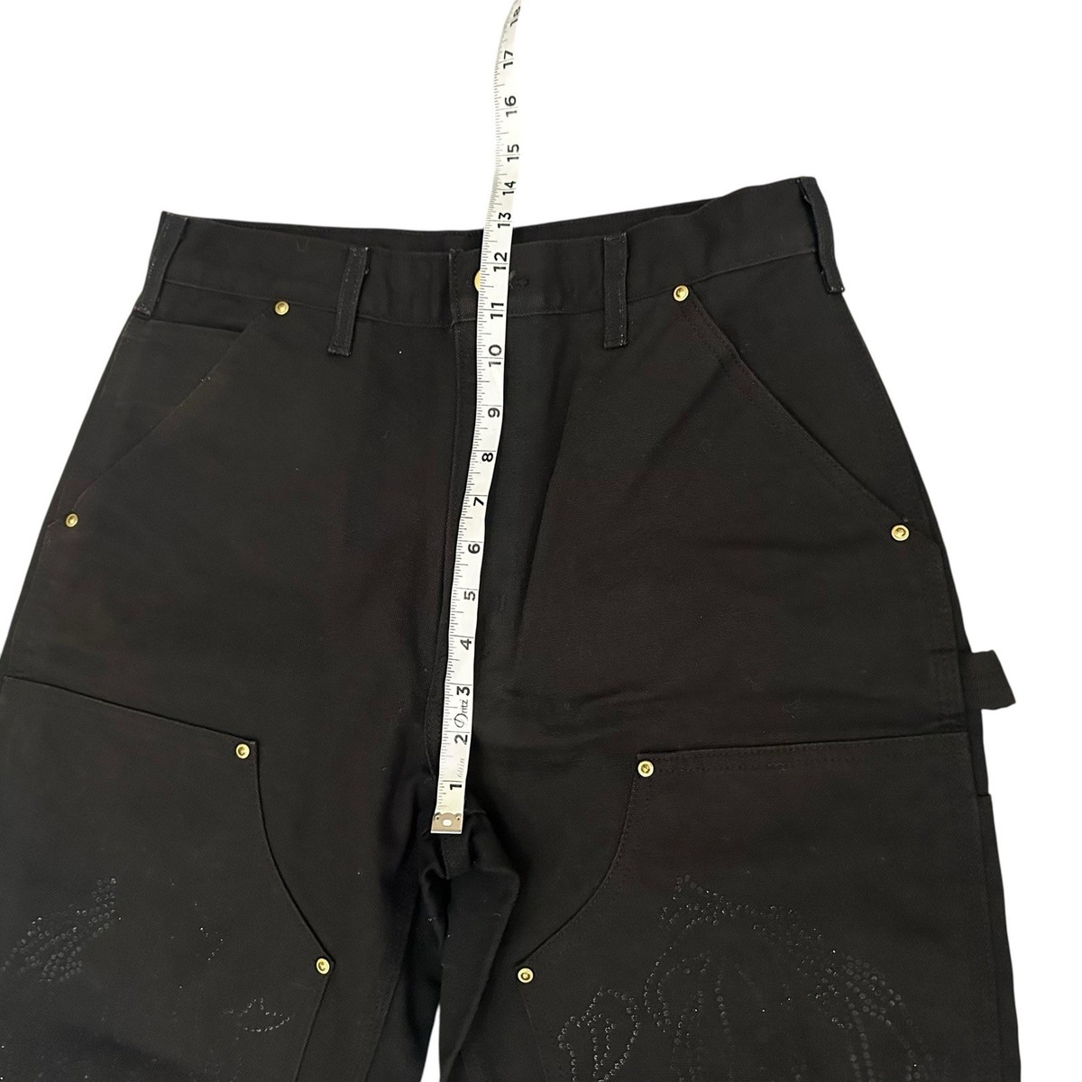 Vintage Carhartt Double Knee Pants B01-BLK USA Union Made Tag