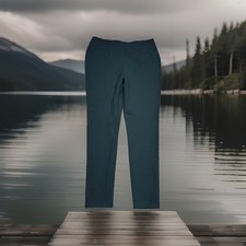 Calvin Klein Ponte Knit Skinny Pull On Pants 10 Green Womens Measures 29 x 27