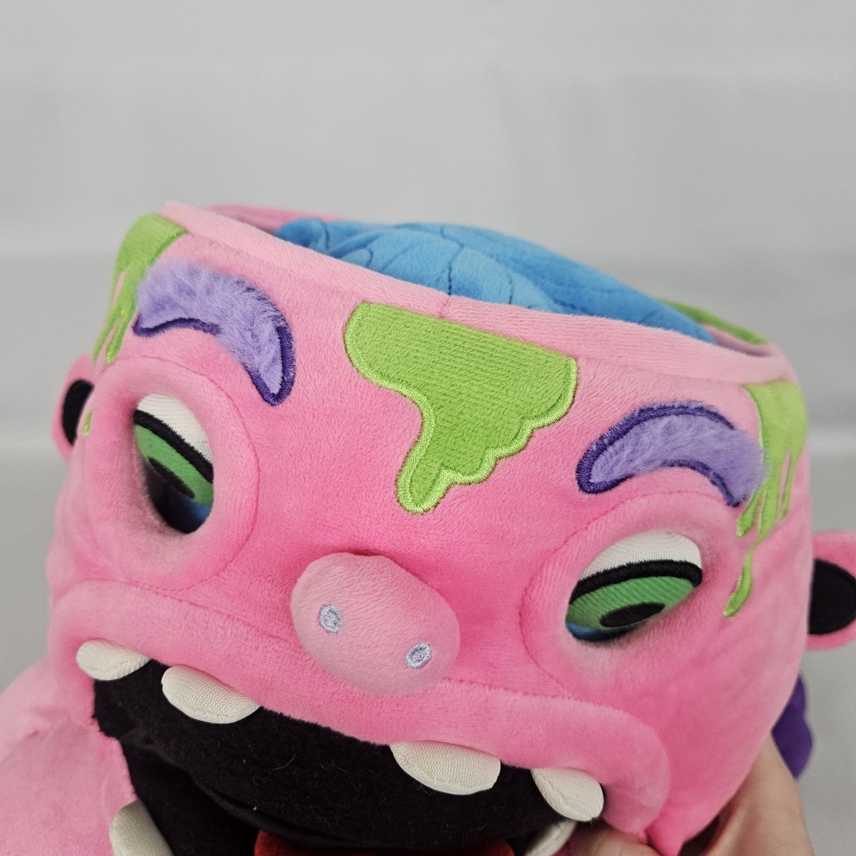 Greg The Zombie Plush Toy Lovely Lurker Pink Heart brain and
