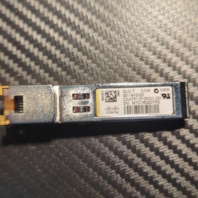 For Cisco GLC-T Transceiver, 1000BASE-T SFP Copper RJ45 Optic Module, up to 100m