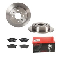 Brembo Bremsscheiben Ø239Mm + BremsbelÄGe Hinten FÜR Honda CRX 2 Civic 6