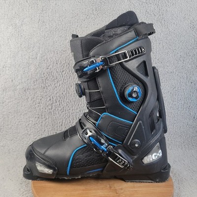 Apex MC-2 Ski Boots Mens Size 30.0 Mondo Black Blue Boa Walkable Shell Ski Boots