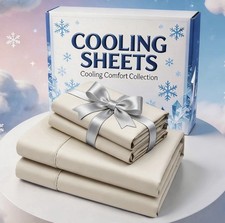 Bamboo Fibre Bed Sheet Set Deep Pocket Cooling Soft Wrinkle Free Sheets