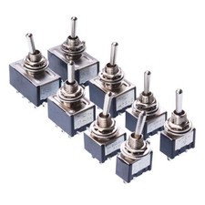 Mini Miniature Toggle Switch Flick 3A 250V - On-Off / On-On / On-Off-On 