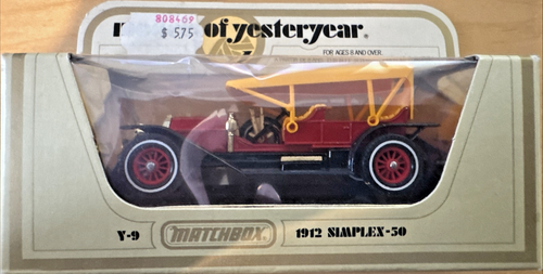 Matchbox Models Of Yesteryear Y-9 1912 Simplex - 50. England 1968. Red/Orange. - Picture 2 of 6