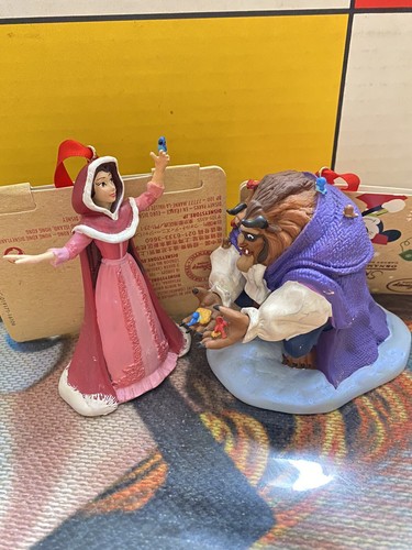 Disney Store beauty and beast storybook ornament Set - Picture 2 of 9