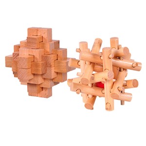 wooden kong ming lock puzzle